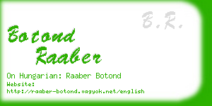 botond raaber business card